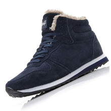 Load image into Gallery viewer, Men Boots Men Winter Shoes Plus Size 48 Keep Warm Ankle Botas Hombre Leather Winter Boots Shoes Men Plush Winter Sneakers Mens