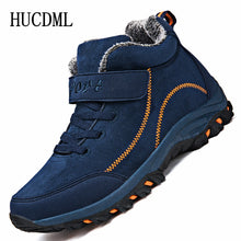 Load image into Gallery viewer, Waterproof Winter Men Boots Suede Warm Snow Women Boots Men Work Casual Shoes High Top High-top Non-slip Ankle Boots