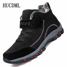 Load image into Gallery viewer, Waterproof Winter Men Boots Suede Warm Snow Women Boots Men Work Casual Shoes High Top High-top Non-slip Ankle Boots