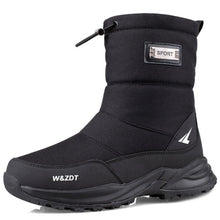 Load image into Gallery viewer, Winter High Boots for Man Outdoor Travel Snow Boots Zipper Non-slip Cotton Shoes Men Plus Velvet Keep Warm Casual Shoes Male 45
