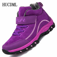 Load image into Gallery viewer, Waterproof Winter Men Boots Suede Warm Snow Women Boots Men Work Casual Shoes High Top High-top Non-slip Ankle Boots
