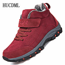 Load image into Gallery viewer, Waterproof Winter Men Boots Suede Warm Snow Women Boots Men Work Casual Shoes High Top High-top Non-slip Ankle Boots
